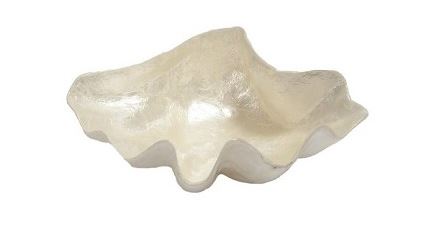 6in capiz shell bowl. Laminated capiz shell. Natural white capiz shell. 
