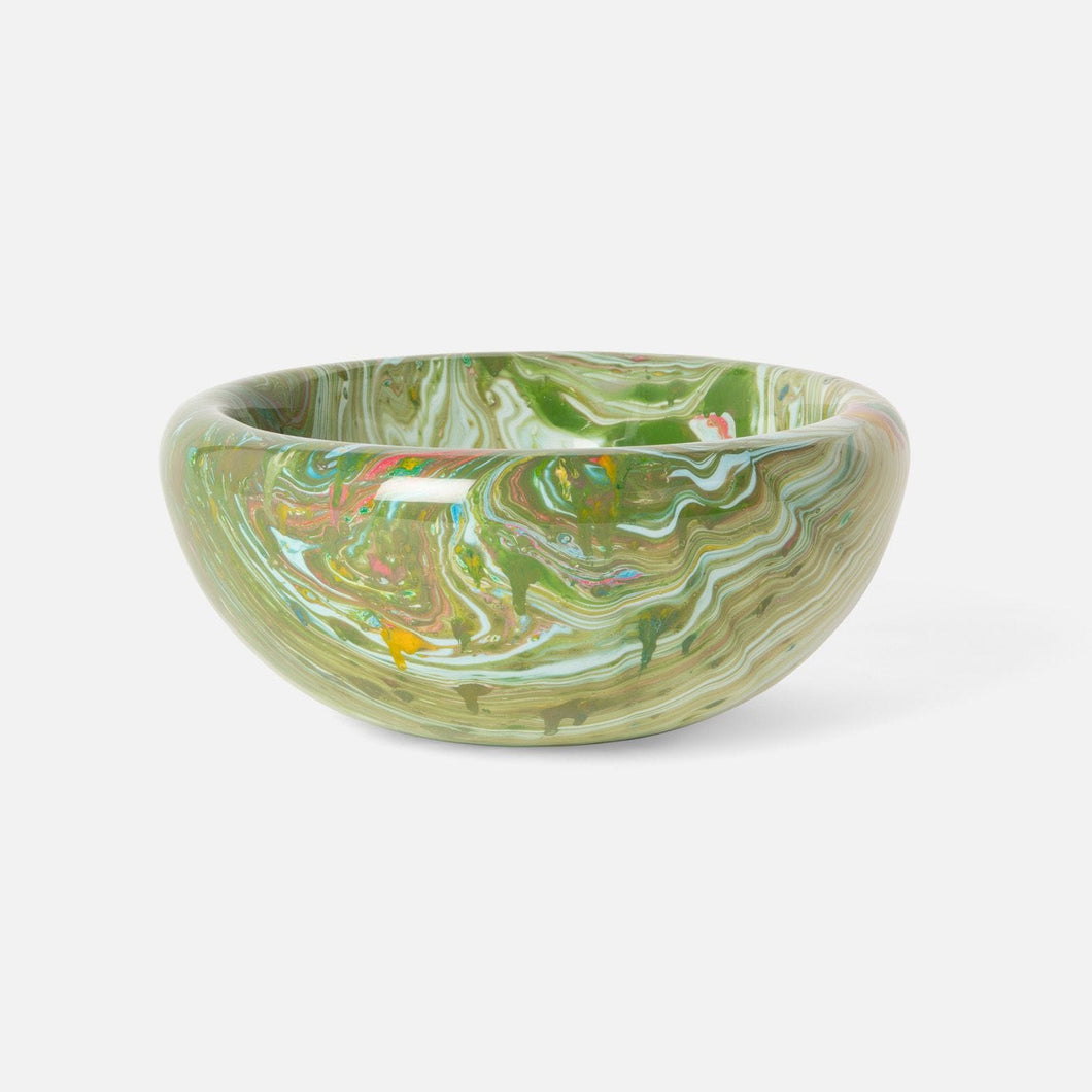 Made Goods luxury bowl. Decorative bowl. Marble swirl bowl. 