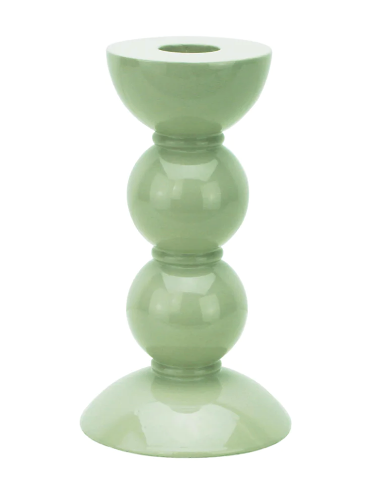 14cm Bobbin Sage Candle Stick