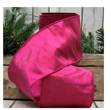 Load image into Gallery viewer, Faux Metallic Dupion, Hot Pink
