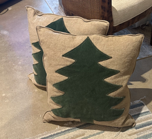 Load image into Gallery viewer, 22x22 Green Tree Pillow
