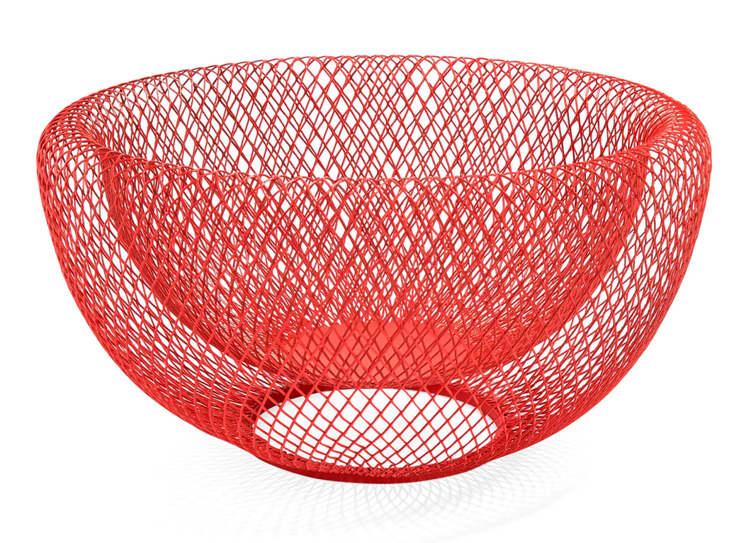 Wire Mesh Bowl - Red