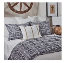 Load image into Gallery viewer, Pebble White Coverlet and 2 Euro Shams
