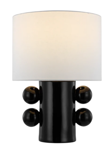 Black Lamp. Black Table Lamp. Abstract Lamp. Kelly Wearstler Home Decor. Kelly Wearstler Table Lamp.