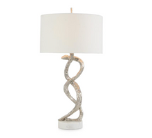 Load image into Gallery viewer, Windswept Silver Table Lamp 39.25&quot;
