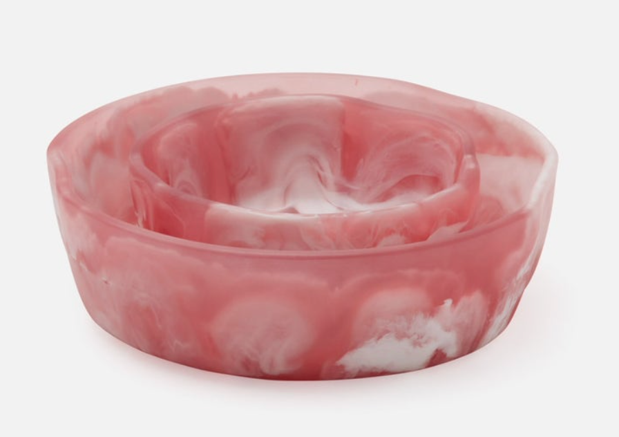Beatrix, Pink Swirled Serving Bowl - SM