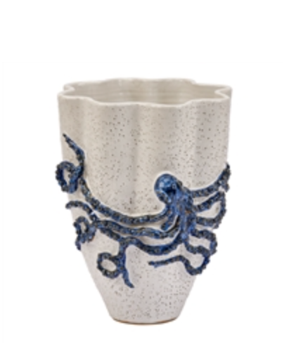 Blue & White Octopus Vase