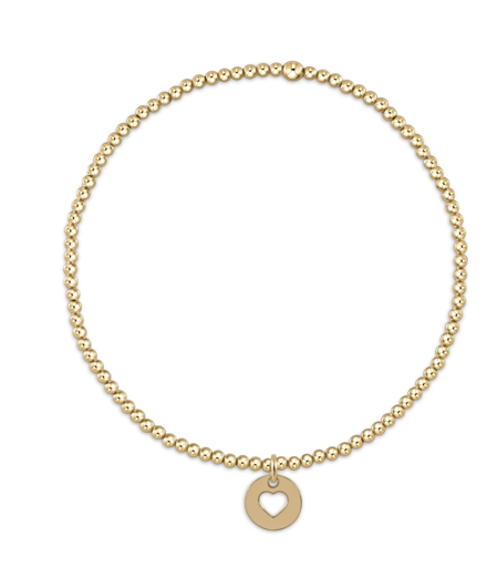 2mm Classic Gold Love Small Gold Disc