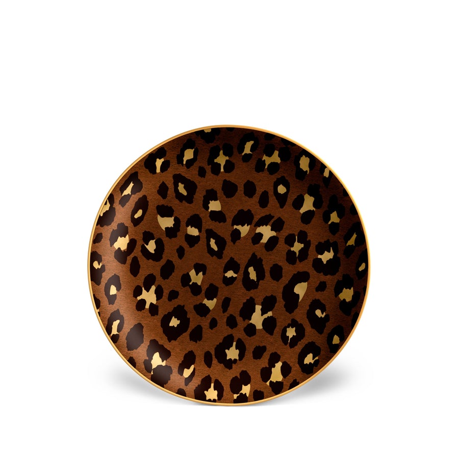Leopard Dessert Plate S/4