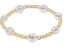 Load image into Gallery viewer, Admire Gold 3mm Bead Bracelet - Pearl
