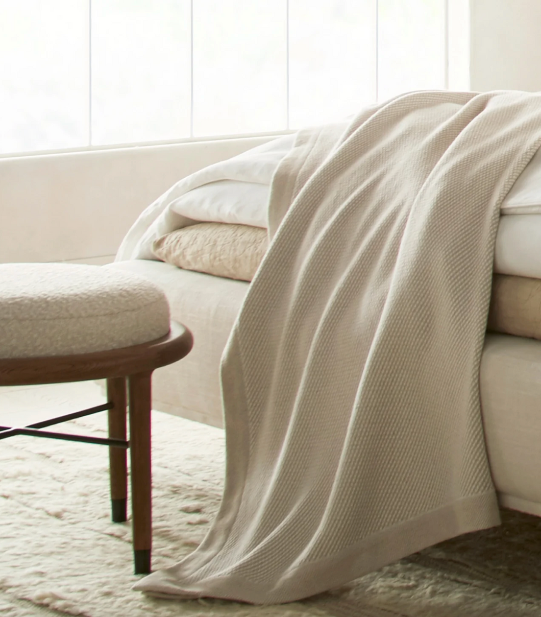 Portico 50x90 Thr Blanket Linen