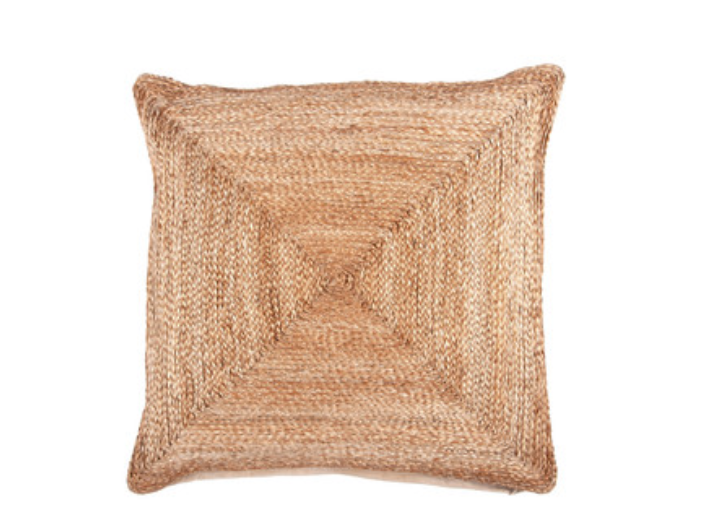 20x20 Rowan Braided Natural Square Pillow