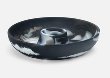 Load image into Gallery viewer, Hugo, Black Swirled Resin, Chip &amp; Dip Bowl

