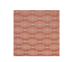 22x22 Fretwork Pillow w/ Trim - Melon
