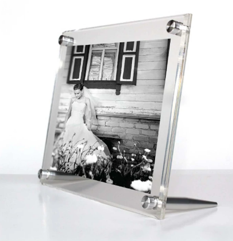Silver Double Panel Acrylic Frame