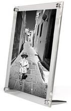 Load image into Gallery viewer, Silver Double Panel Acrylic Frame
