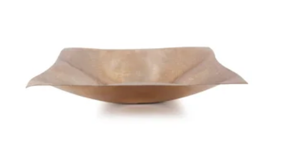 Etched Crossways Wavy Edge Bowl, LG