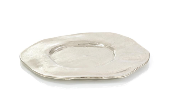 Undulating Aluminum Platter Large