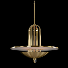 Load image into Gallery viewer, Eight-Light Cage Pendant in Satin Gold
