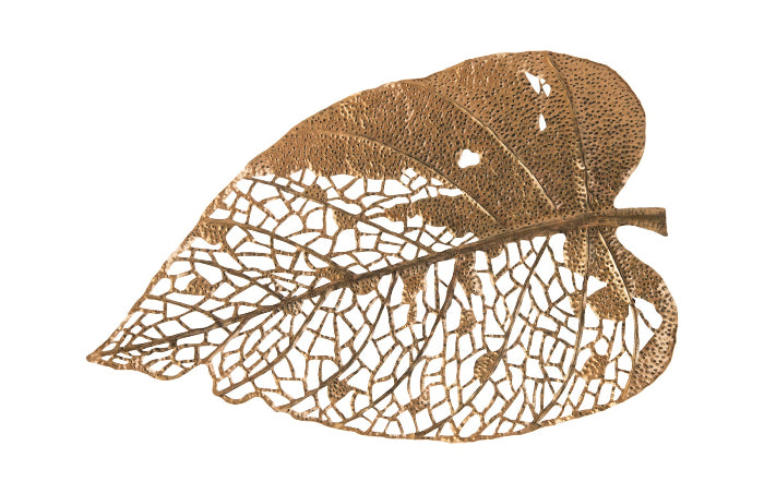 Large Birch Leaf Wall Art, hang in relief to create depth and a highly refined shadow quality