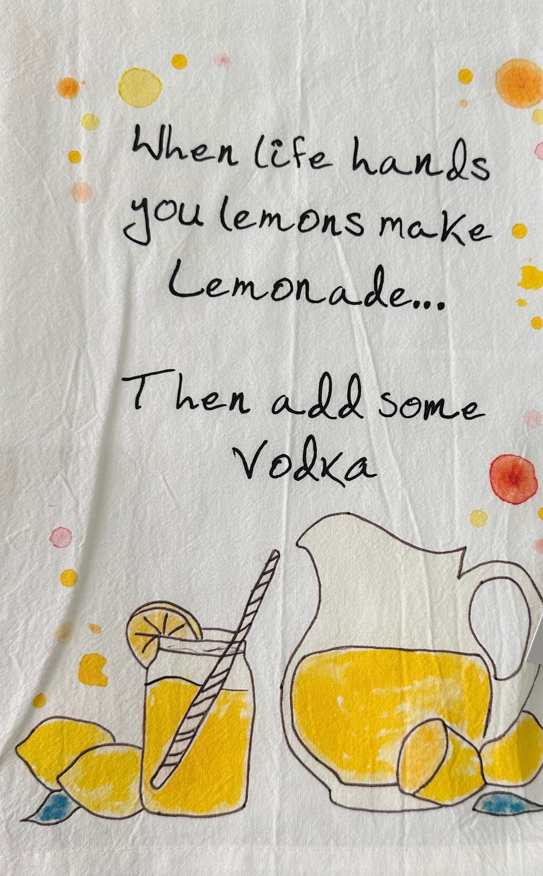 Vodka Lemonade Kitchen Towel