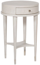 Load image into Gallery viewer, Casablanca side table rafia wrapped top with a perfectly sized drawer 
