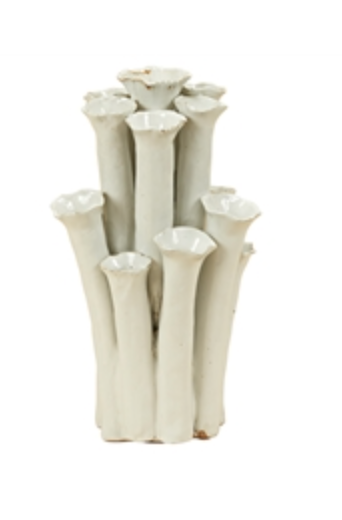 Coral White Vase