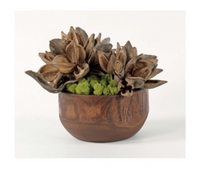 Load image into Gallery viewer, Star Pods in Wooden Round Bowl
