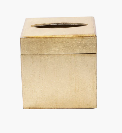 Florentine Wooden Gld Tissue Box