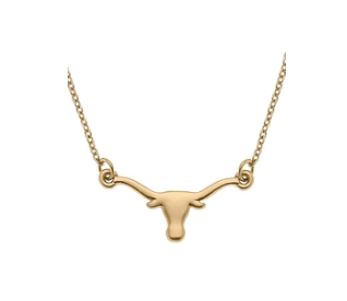 Texas Longhorns 24K Gold Plated Pendant Necklace