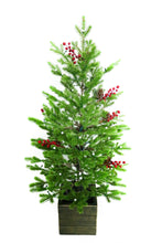 Load image into Gallery viewer, 42” Potted Green Fraser Fir Christmas Tree
