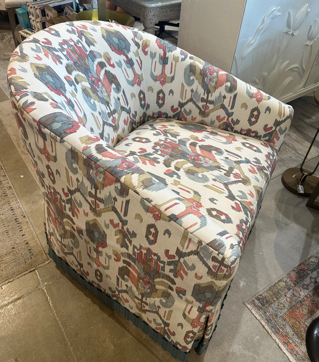 Maycott Swivel Chair - Cheney Coral