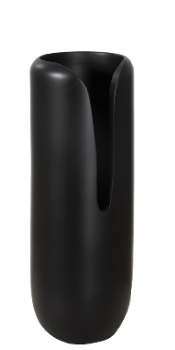 LG - Interval Wood Vase Black