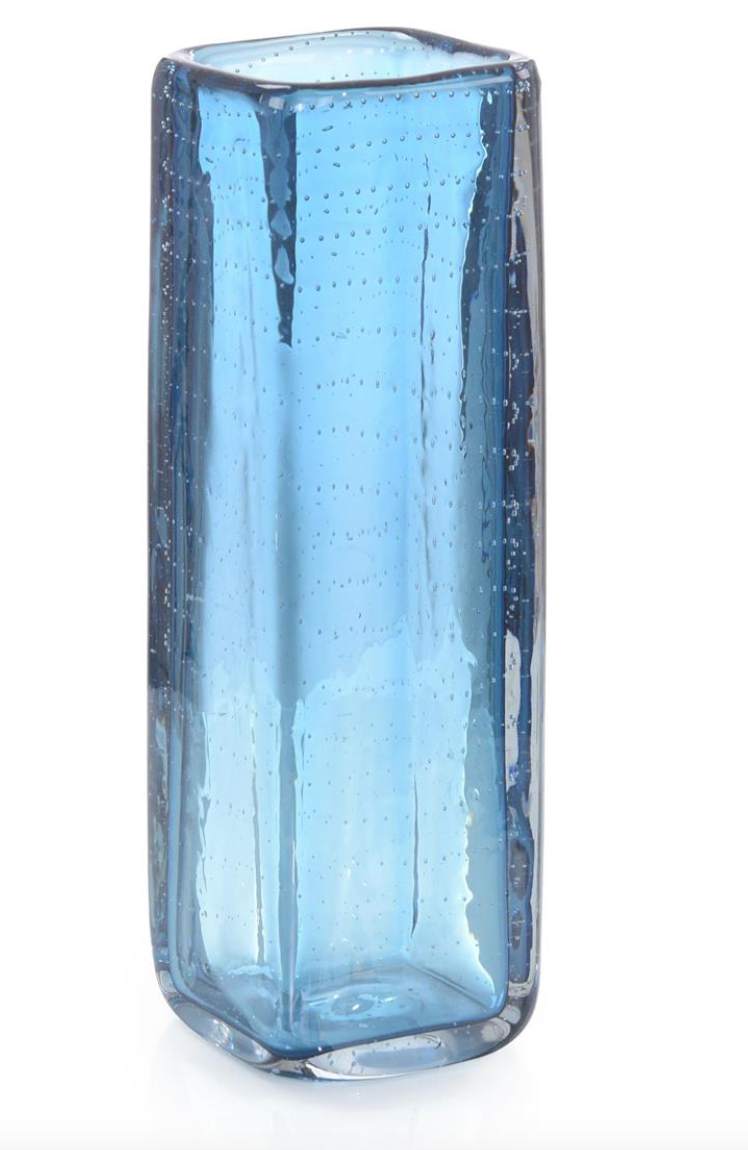 Ocean Blue Glass Vase III - LG 15