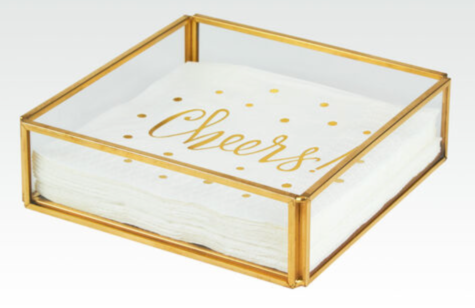 Brass Cocktail Napkin Holder