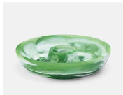 Load image into Gallery viewer, Hugo, Green Swirled Resin, Chip &amp; Dip Bowl
