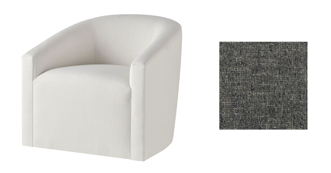 Celeste Swivel Lounge Chair - Charcoal
