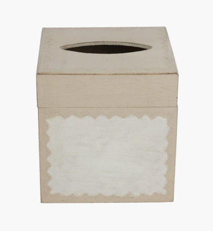 Florentine Tan Tissue Box