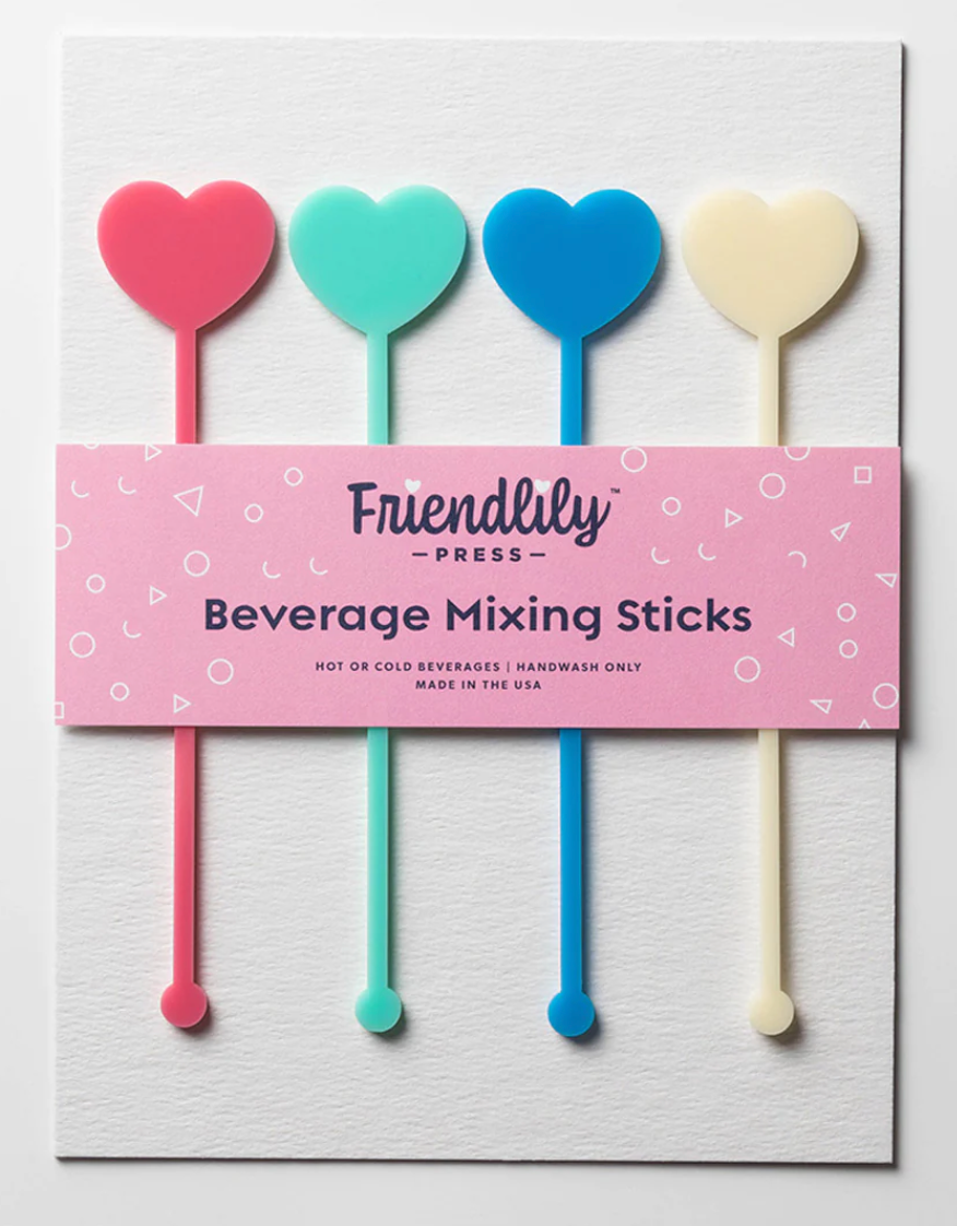 Heart Drink Stirrers