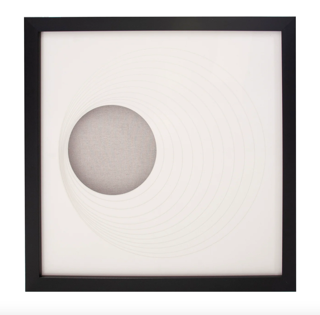 Dimensional Paper Circle Shadowbox Art