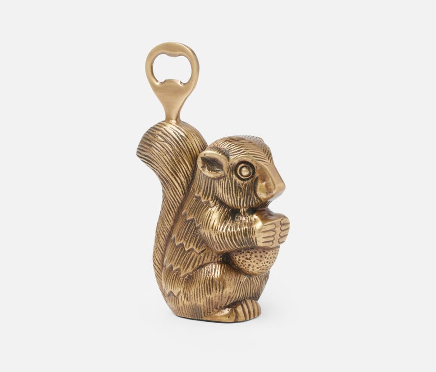 Squirrel Brass Bottle Opener- LG