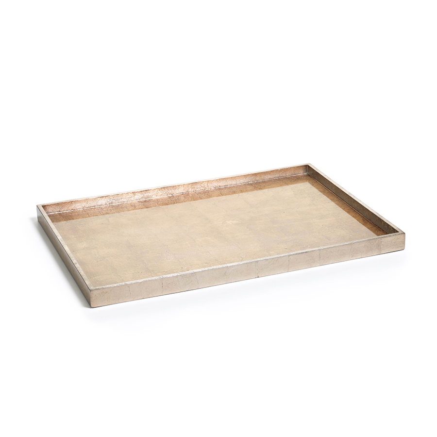 Antique Gold & Silver Tray Lg