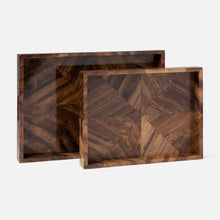 Load image into Gallery viewer, Banana Bark wooden tray. Natual exposed wooden tray. Luxury tray. Tabletop decor. 
