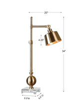 Load image into Gallery viewer, Brass Desk Lamp

