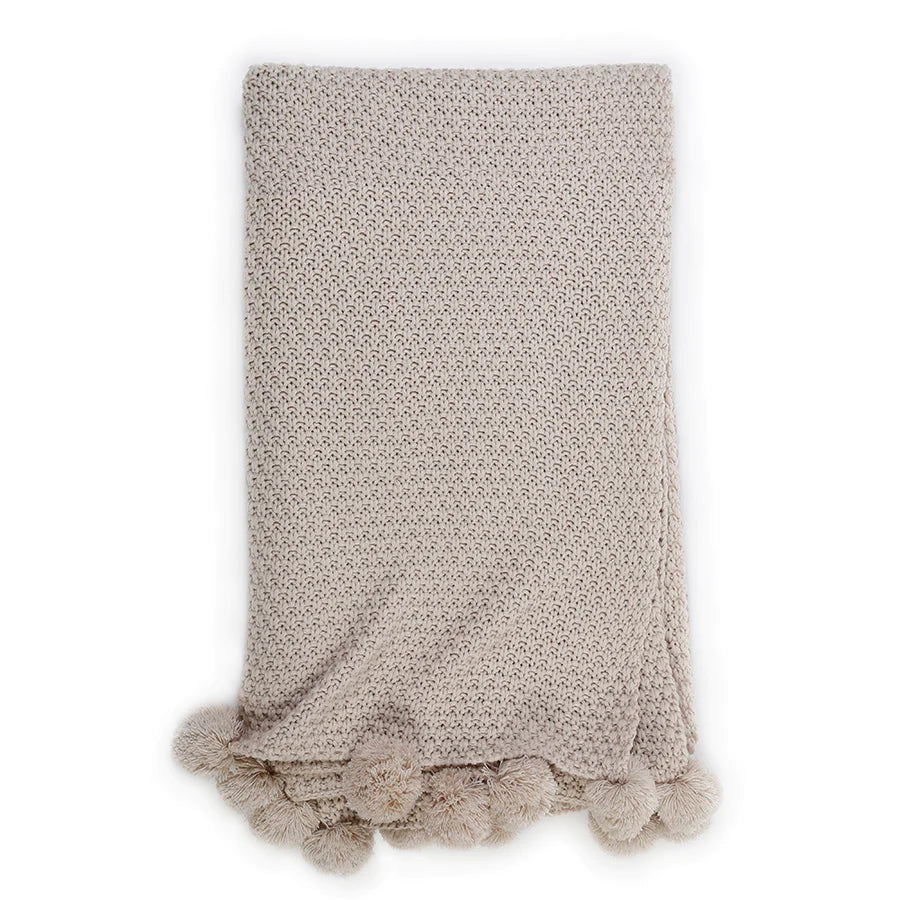 Riley Oversized Throw- Taupe 60x90