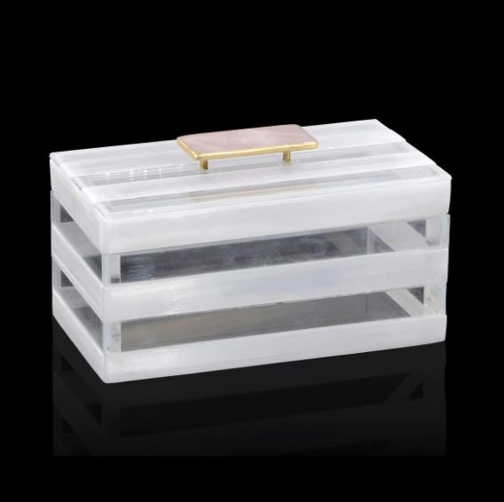 Selenite & Glass Box
