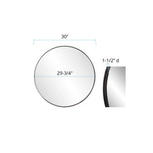 Load image into Gallery viewer, Stainless Steel Round Mirror 30&quot;
